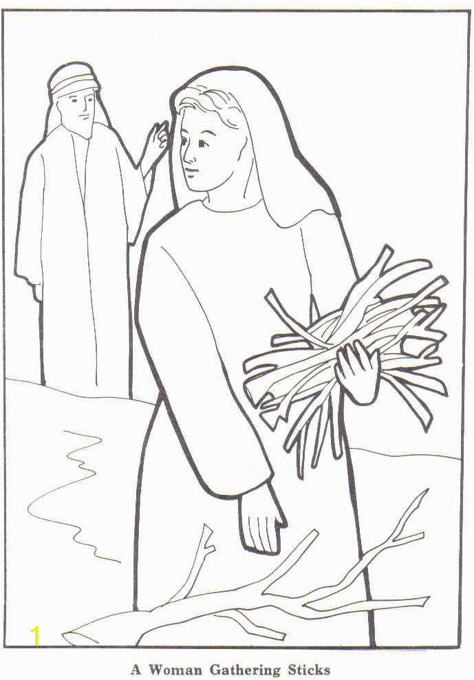 elijah and the widow coloring page for vbs