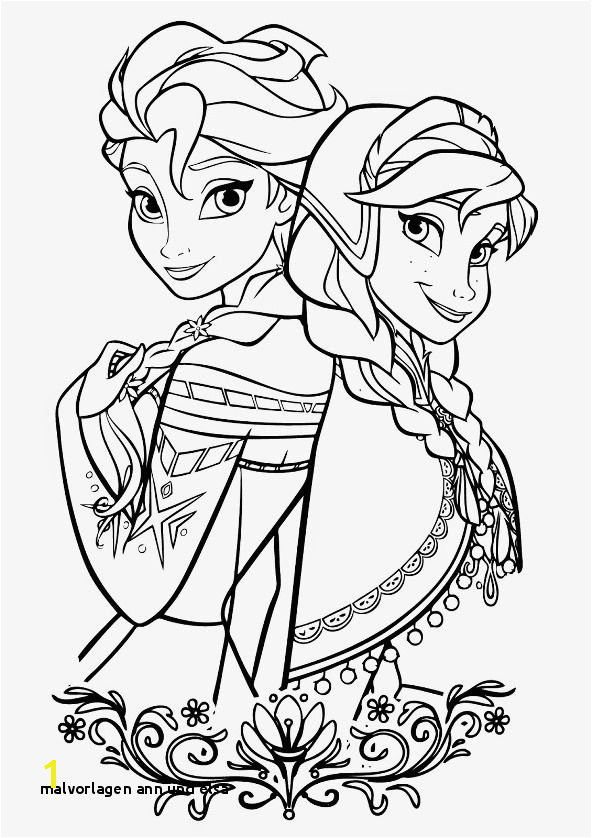 Beautiful Elsa And Anna Coloring Pages Coloring Pages
