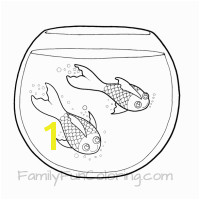 Empty Fish Bowl Coloring Page Fish Coloring Pages Familyfuncoloring