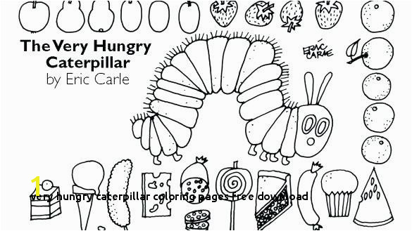 Eric Carle Coloring Pages Very Hungry Caterpillar Coloring Pages Free Download 28 Eric Carle