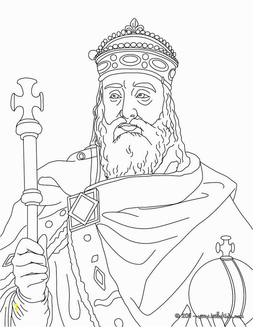 Charlemagne Coloring page CC Cycle 2 week 1 lots of other French kings and queens to color