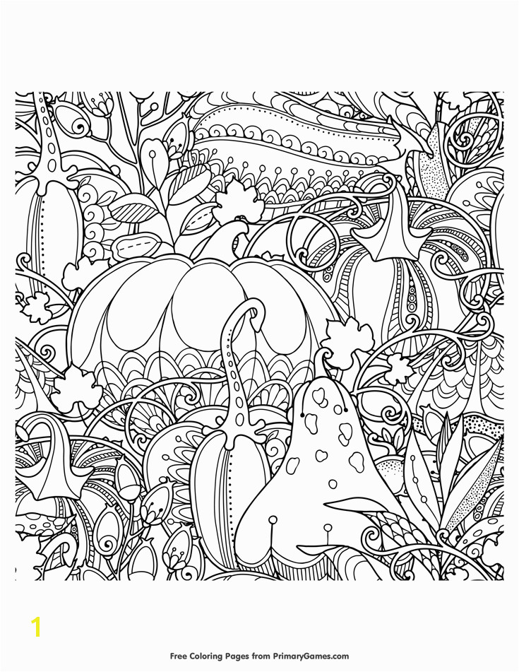 Fall Coloring Pages for Adults to Print Fall Coloring Pages Ebook Fall Pumpkins Berries and Leaves