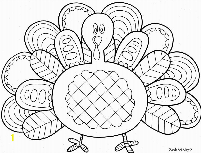 A Thanksgiving turkey coloring sheet
