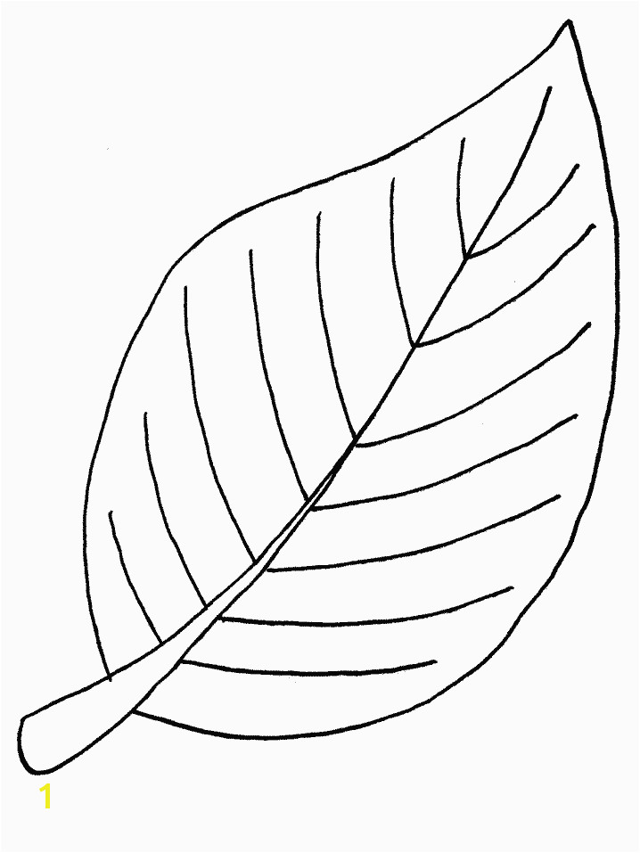 Leaf Coloring Page