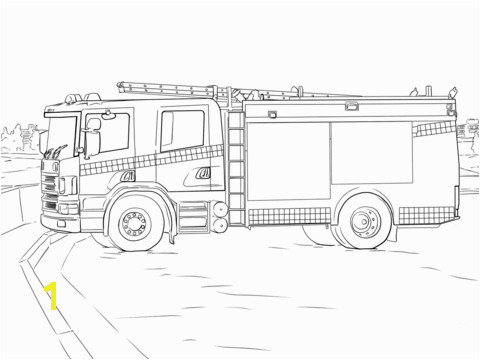 Fire Truck Coloring page