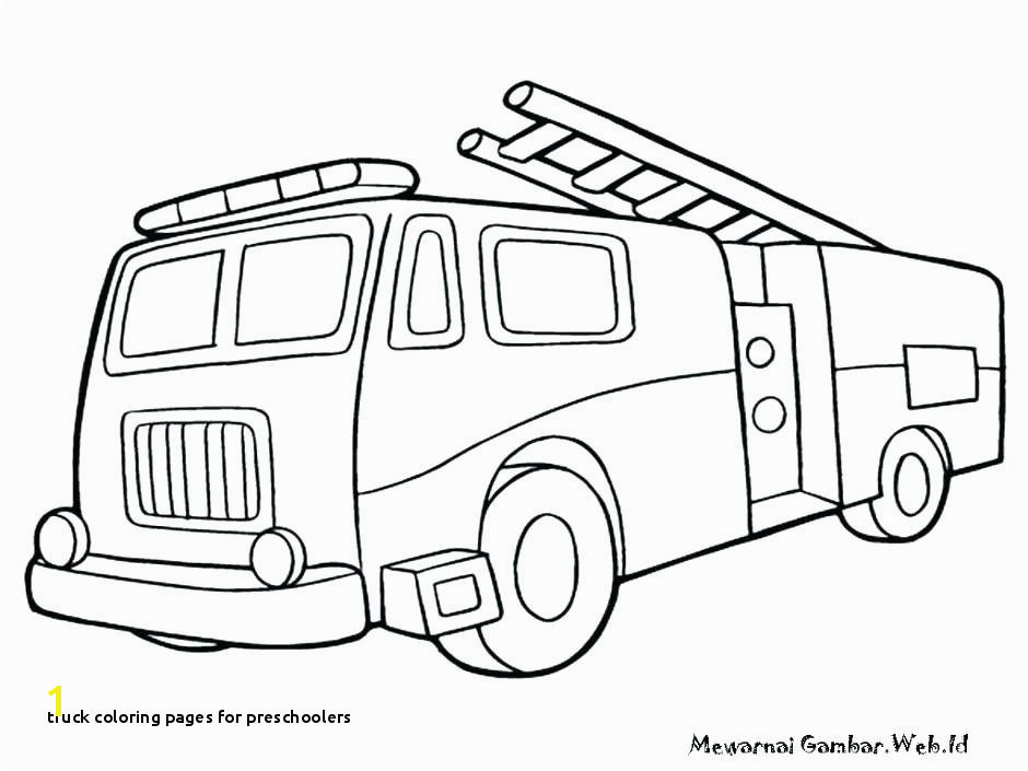 Truck Coloring Pages for Preschoolers Coloring Fire Truck Coloring Pages