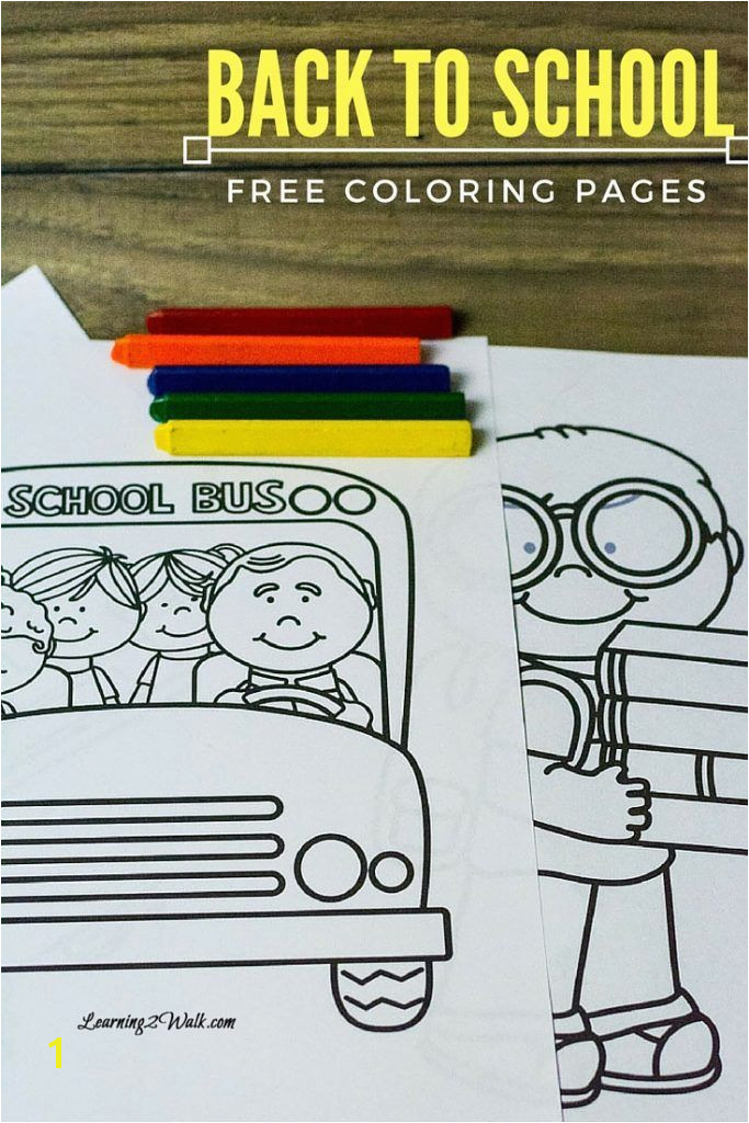 Enjoy these back to school free coloring pages to help your kids transition to their new school year