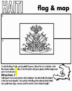 Learn more about the Haiti flag with this coloring page haiti coloringpage Flag Coloring