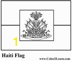 Haiti Flag And Map Coloring Pages And Facts