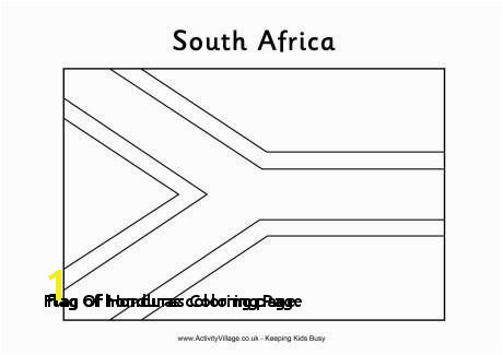 Flag Honduras Coloring Page Flag Honduras Coloring Page south African Flag Colouring Page