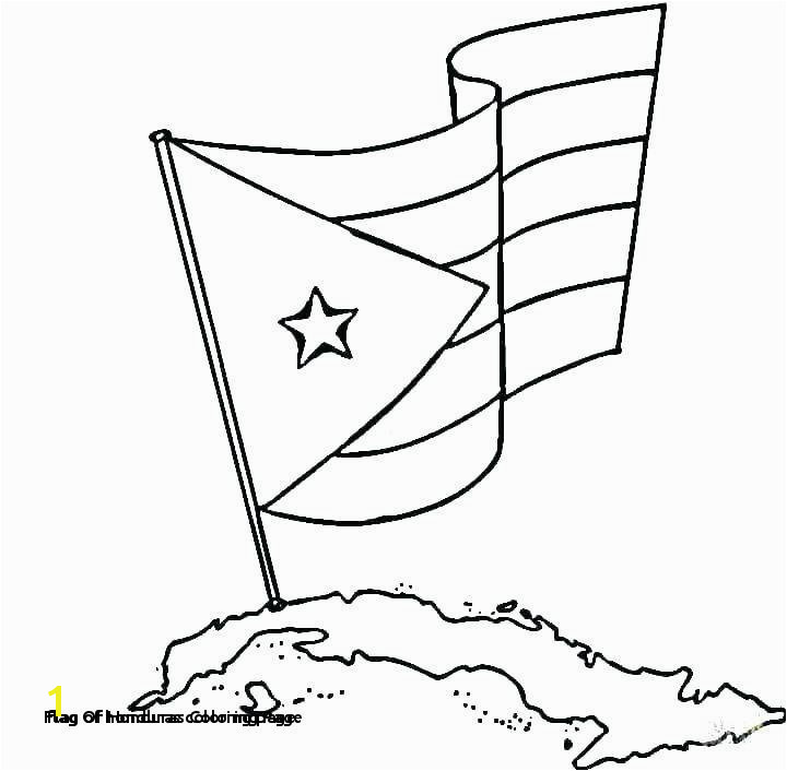 28 Flag Honduras Coloring Page
