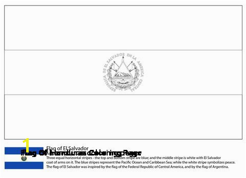 28 Flag Honduras Coloring Page