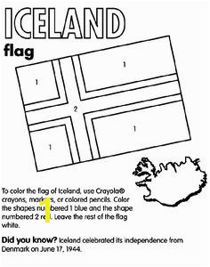 Iceland coloring page