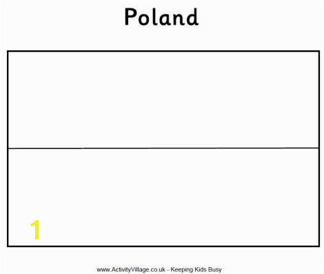 Polish flag coloring page