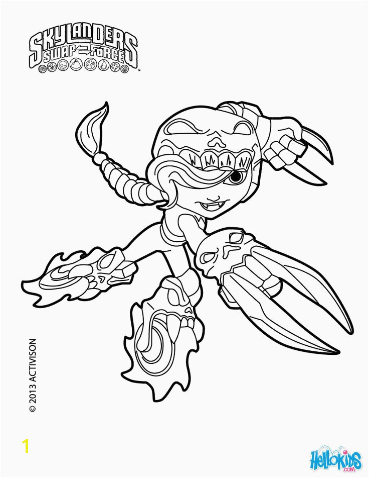 Skylanders to Color Unique Flameslinger Coloring Pages Beautiful Skylanders Giants Coloring