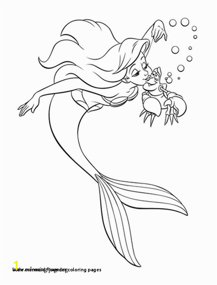 Little Mermaid Flounder Coloring Pages Ariel Surprises Sebastian with A Kiss It Seems that He Loved