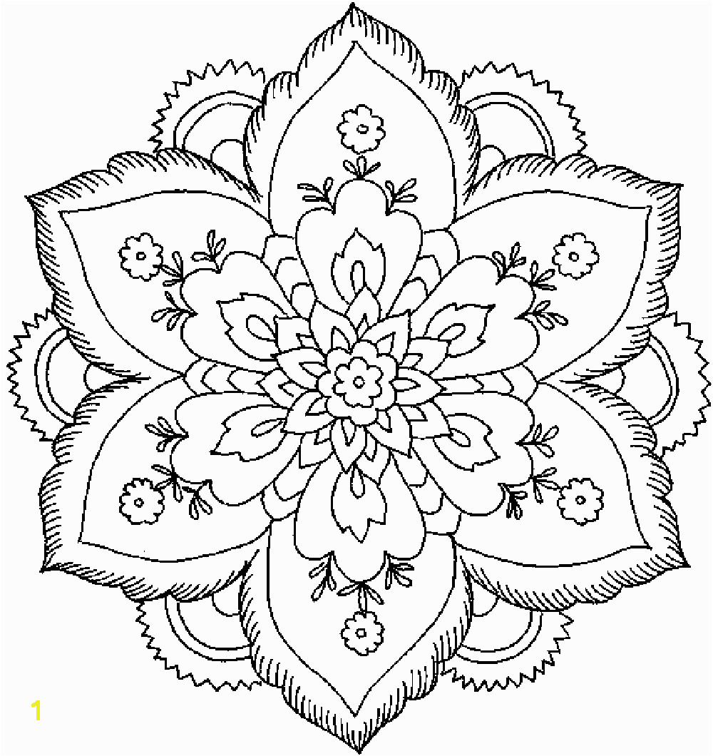 flower coloring pages for adults