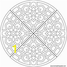 Flower Waffle Coloring Page