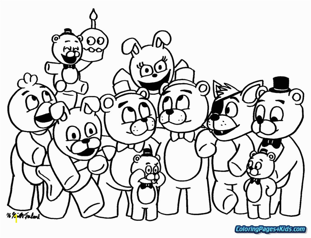 Revealing Fnaf 4 Coloring Pages All Characters 7 Cute Thanhhoacar