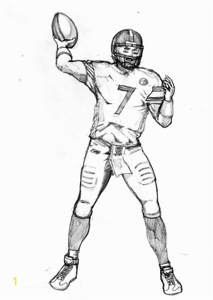 how to draw football players