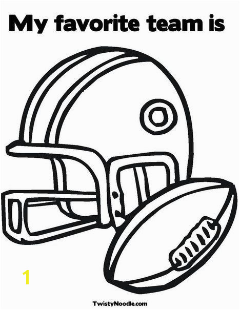 Football Helmet and Ball Coloring Page Perfect for Tackle Reading s kathrynstarke