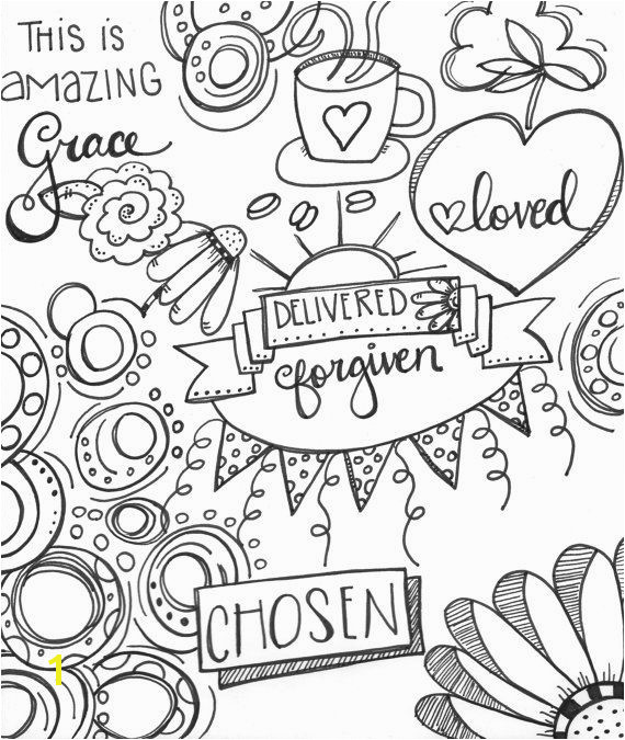 Faithful Promises Hand Drawn Coloring Page