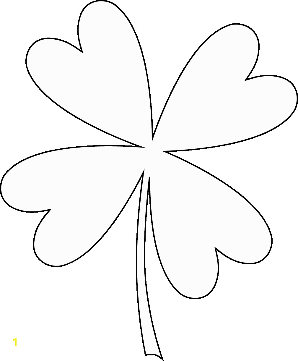 Four Leaf Clover Coloring