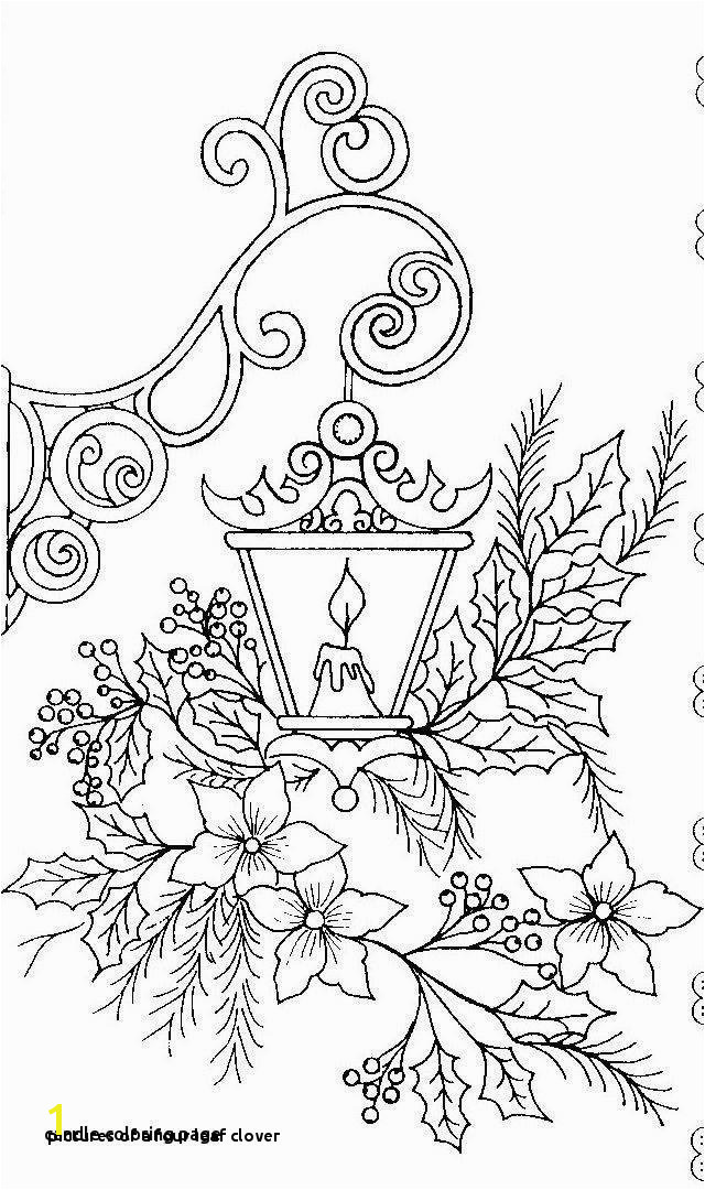 A Four Leaf Clover Four Leaf Clover Coloring Page