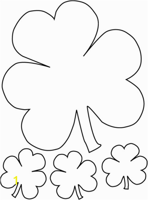 Four Leaf Clover Color Page Best 4 Leaf Clover Coloring Page Luxury Clover Coloring Pages