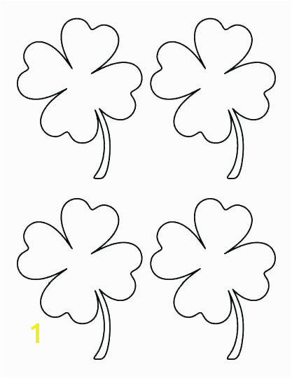 Four Leaf Clover Color Page New 4 Leaf Clover Coloring Page Luxury Clover Coloring Pages Elegant