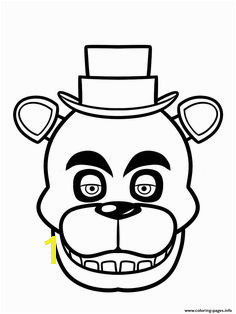 Print fnaf freddy five nights at freddys face coloring pages Fnaf Coloring Pages Printable Coloring