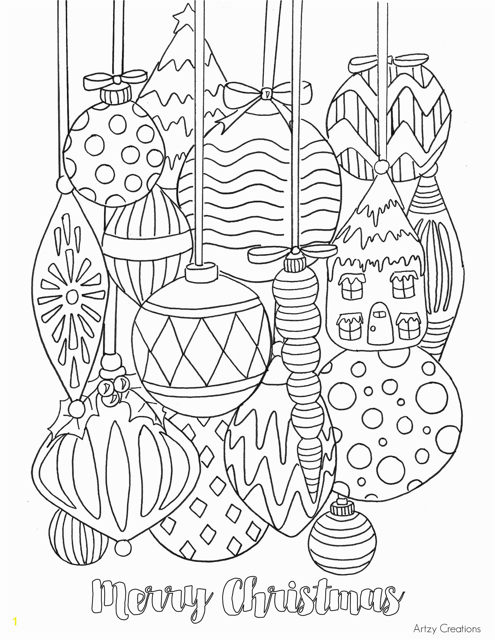 Christmas Coloring Pages Printable Free Elegant Best Page Adult Od