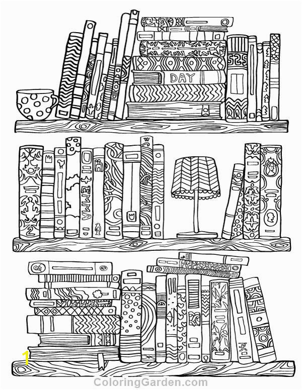 Free Adult Coloring Pages Pdf Fresh Free Printable Bookshelf Adult Coloring Page Download It In Pdf