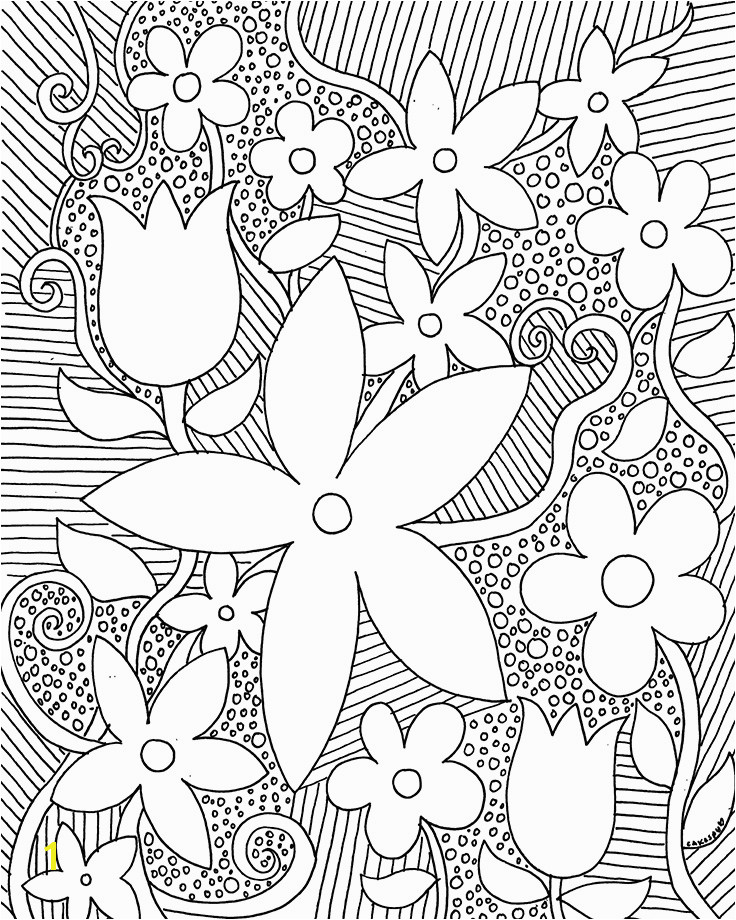 Coloring book page grow Coloring book page flowers