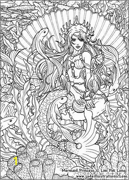 Free Coloring Pages for Adults Printable Hard to Color Adult Printable Mermaid Coloring Pages Coloring Page for Adults