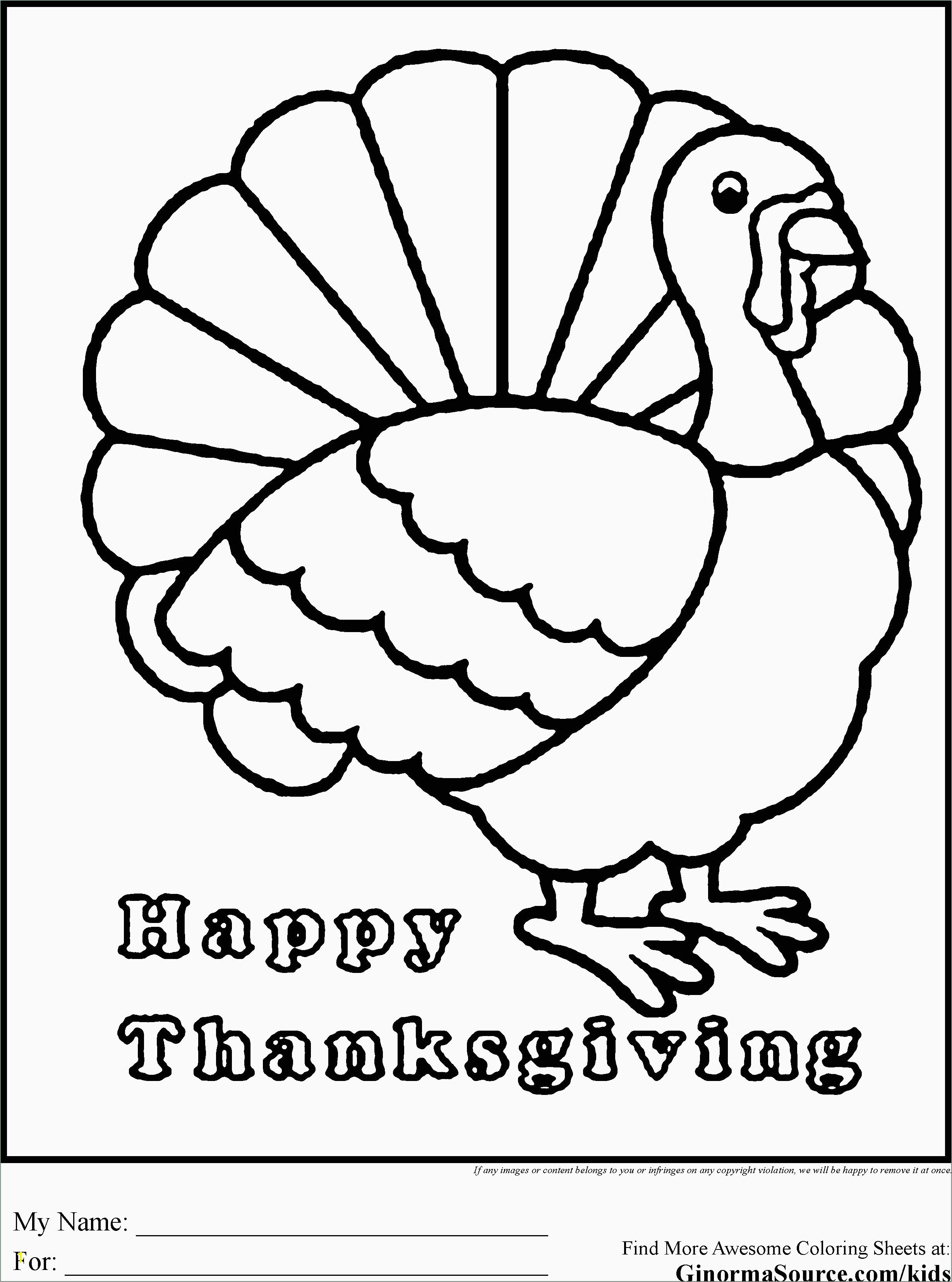 Free Coloring Pages for Thanksgiving Color Sheet for Thanksgiving