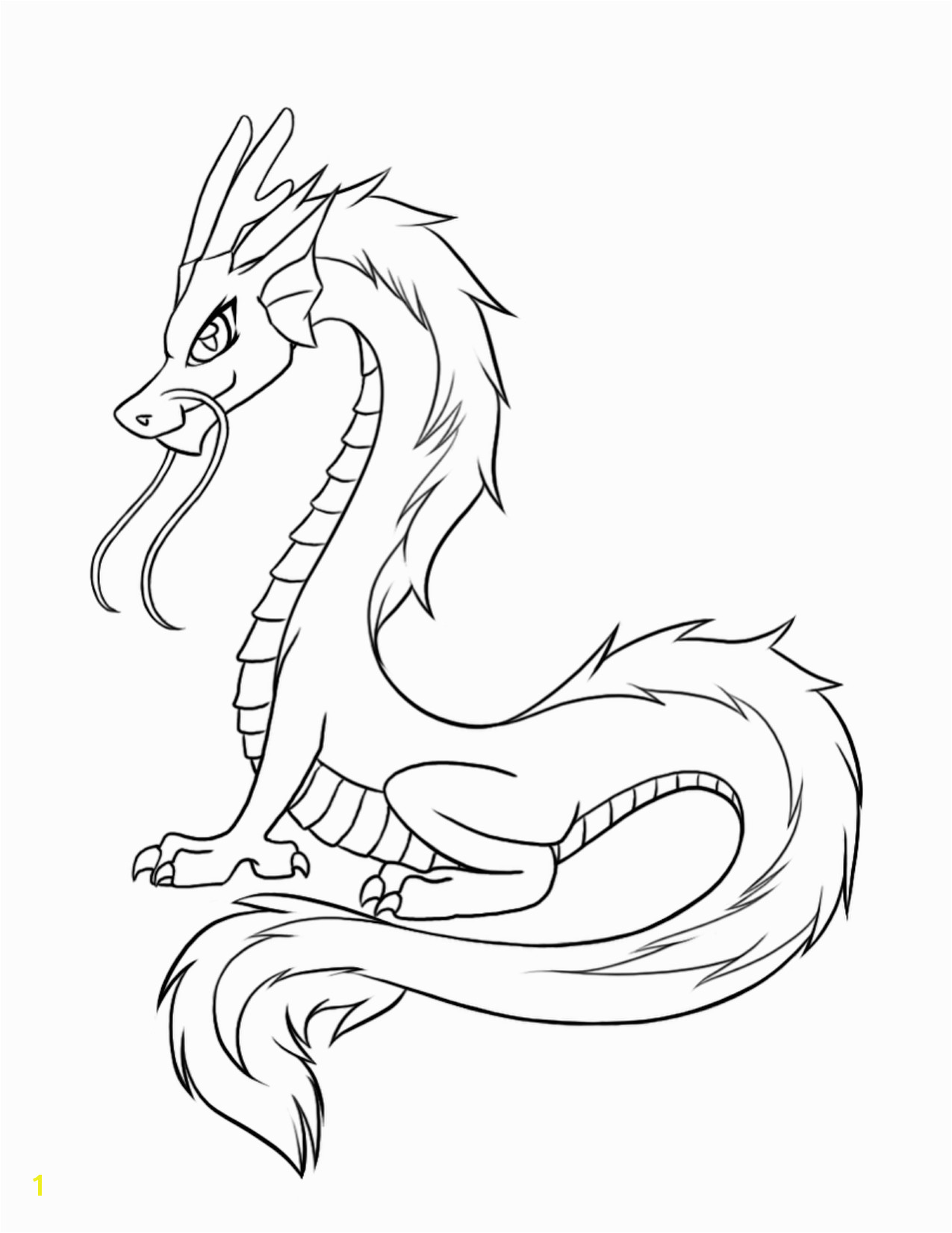 Realistic Dragon Coloring Pages