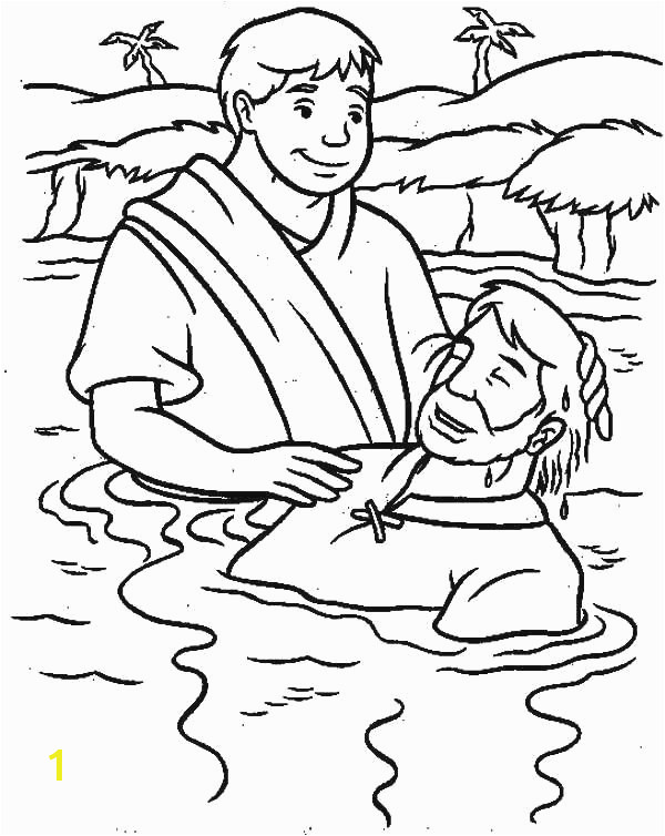 Easy to Draw Jesus Free Coloring Pages Jesus Baptism Unique to Coloring Page Awesome