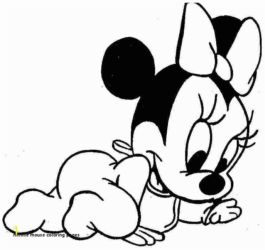Minnie Mouse Coloring Pages Baby Minnie Mouse Coloring Pages Free Lovely Pin Od Magic Color Book