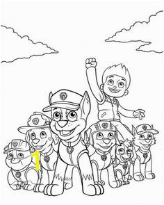 Free Nick Jr Paw Patrol printable coloring page for kids Coloriage Paw Patrol Paw