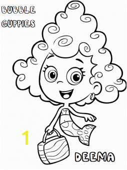 Printable bubble guppies deema coloring pages Printable Coloring Pages For Kids