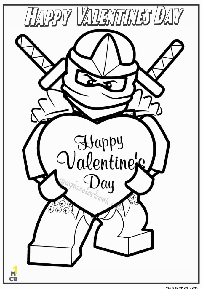 Using this Ninja coloring page for my Day 1 of love February ts for my boys