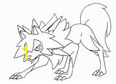 Lycanroc Midday Form Pokemon Sun and Moon Coloring Page Free Pokémon Sun and Moon Coloring Pages