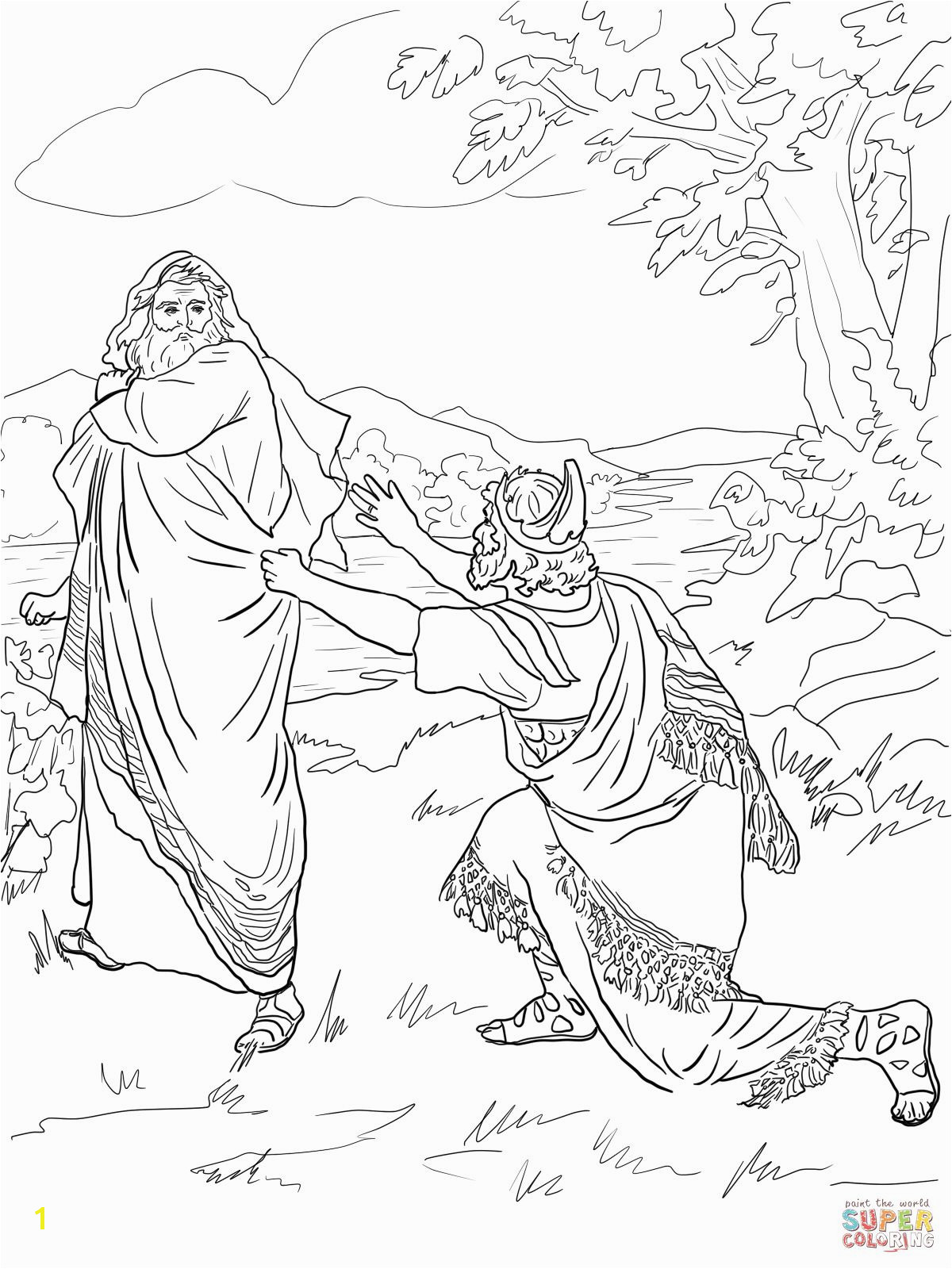 Free Printable Bible Coloring Pages Samuel Samuel Rechaza A Saºl Coloring Pages Religion