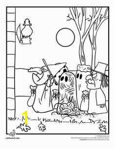 It s the Great Pumpkin Charlie Brown Coloring Pages Peanuts Gang Trick or Treating Coloring Page – Cartoon Jr