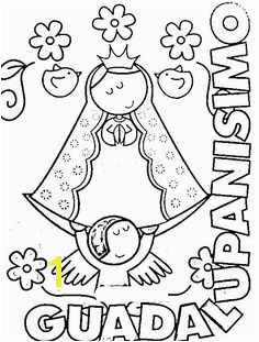 Modern Virgin Guadalupe coloring pages virgencita our lady printabled pages