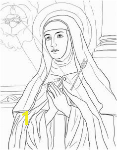 St Teresa of Avila Catholic Coloring Page Preschool Coloring Pages Free Printable Coloring Pages