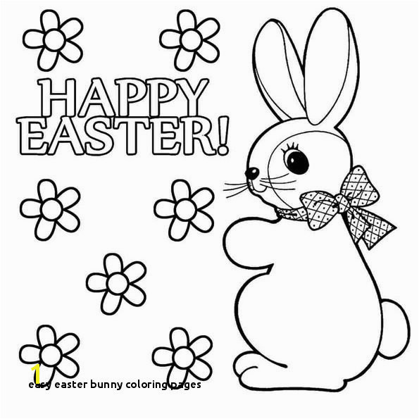 Easy Easter Bunny Coloring Pages 231 Free Printable Easter Bunny Coloring Pages