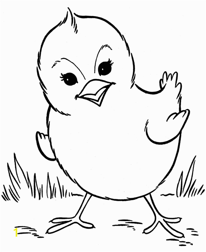 Farm animal chicken coloring page