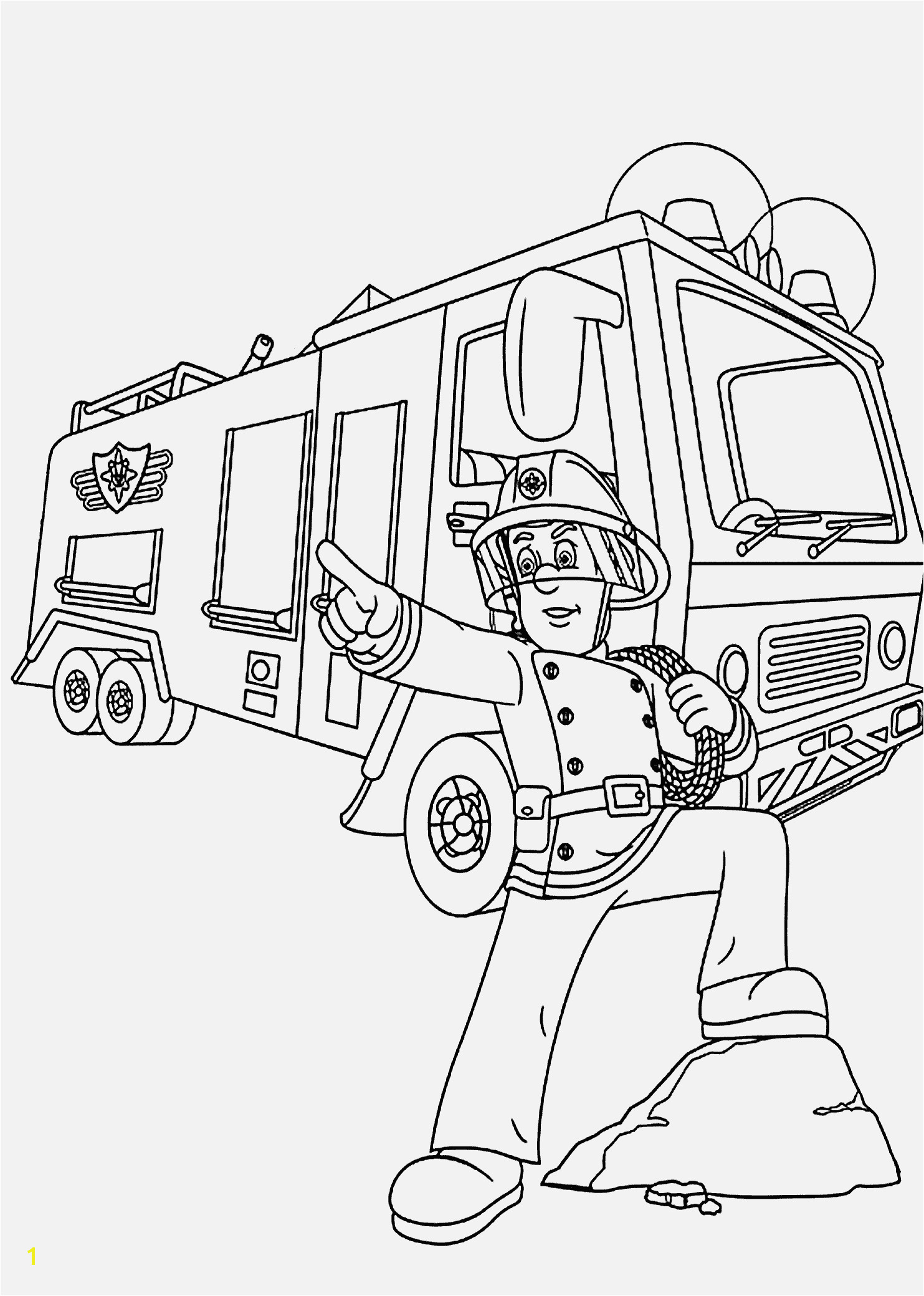 Feuerwehrmann Sam Malvorlage Spannende Coloring Bilder Firetruck Coloring Pages for Kids Printable Free Pinterest